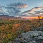 "View of Grandfather from Grandmother at Sunrise, Milepost 306.6" by Grandfather Mountain Stewardship Foundation