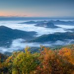 "Early Morning at Pounding Mill Overlook, Milepost 413.2" by Jason Frye Photography