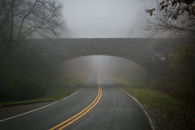 "Holloway Mountain Road in Fog" by Barry Sannes