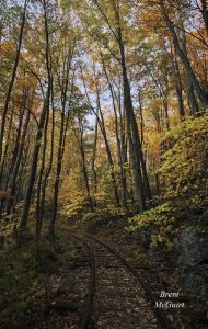 "Autumn Railway at Yankee Horse Ridge, Milepost 34" by Brent McGuirt Photography