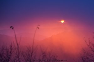 "Mt. Mitchell Sunrise, Milepost 355.4" by William Trinkle Photography