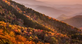 Morning Sun at Green Knob Overlook, Milepost 350.5
