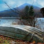 "Boat at Abbott Lake, Milepost 86" by Carol Fisher