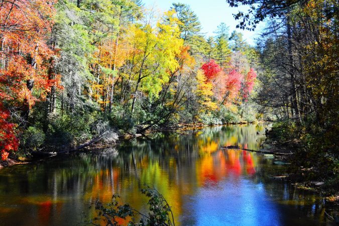 "Reflections from the Linville Falls Bridge" by Thomas Harper