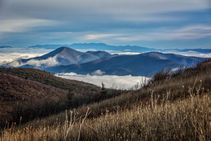 "Cloud Pools over Mt. Pisgah" by Daniel Plotts