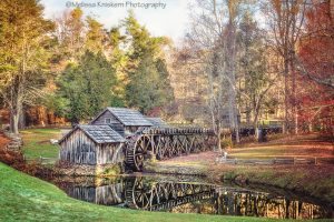 "Autumn Colors at Mabry Mill, Milepost 176" by Melissa Kniskern Photography