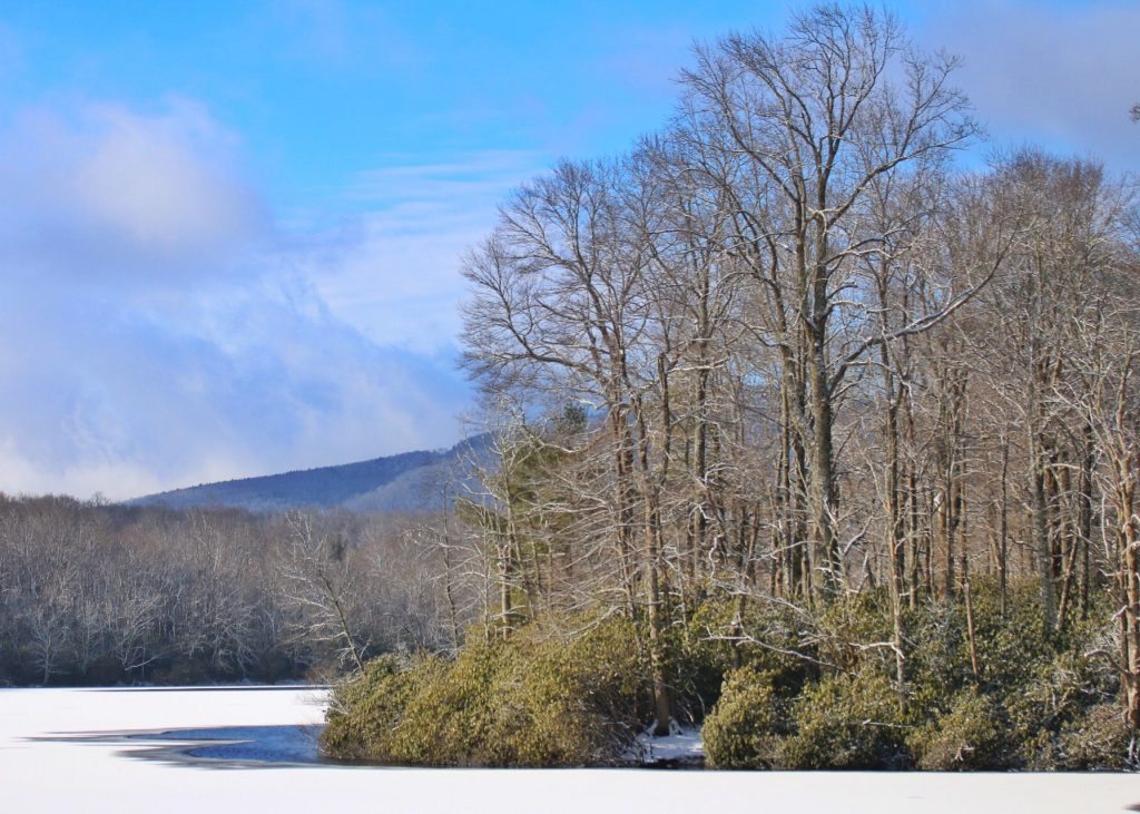 "Price Lake in Snow" by Angie Houston