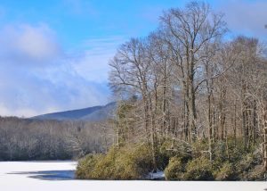 "Price Lake in Snow" by Angie Houston