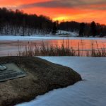 "Snow at Abbott Lake, Milepost 86" by Steve Hurt