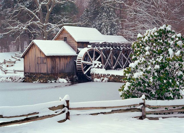 "Changing Seasons at Mabry Mill, Milepost 176.1" by J. Scott Graham