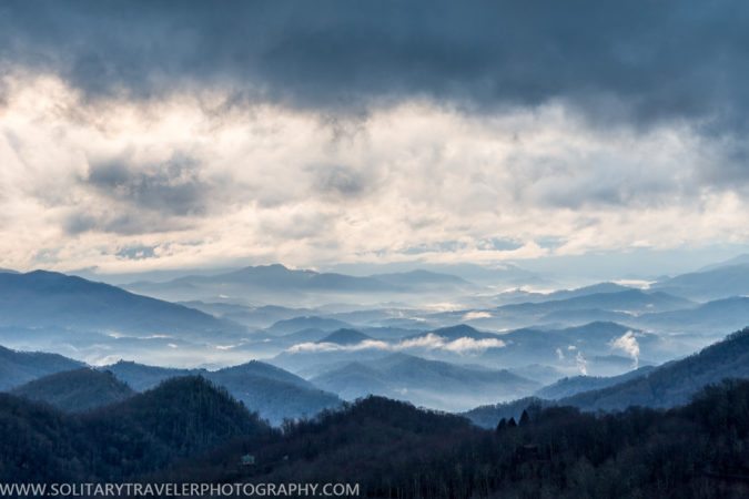 "Clouds Pool at Thunderstruck Ridge Overlook, Milepost 455" by Solitary Traveler Photography