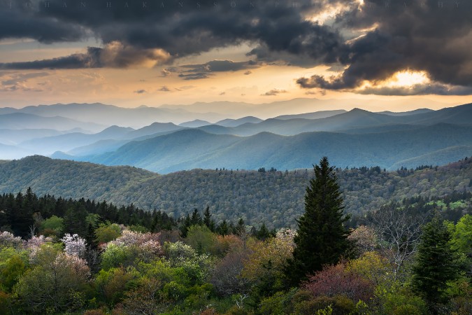 "Spring at Cowee Mountains Overlook, Milepost 430.7" by Johan Hakansson Photography
