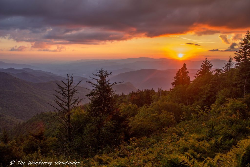 "Sunrise on the Mountains to Sea Trail near Milepost 450" by The Wandering Viewfinder