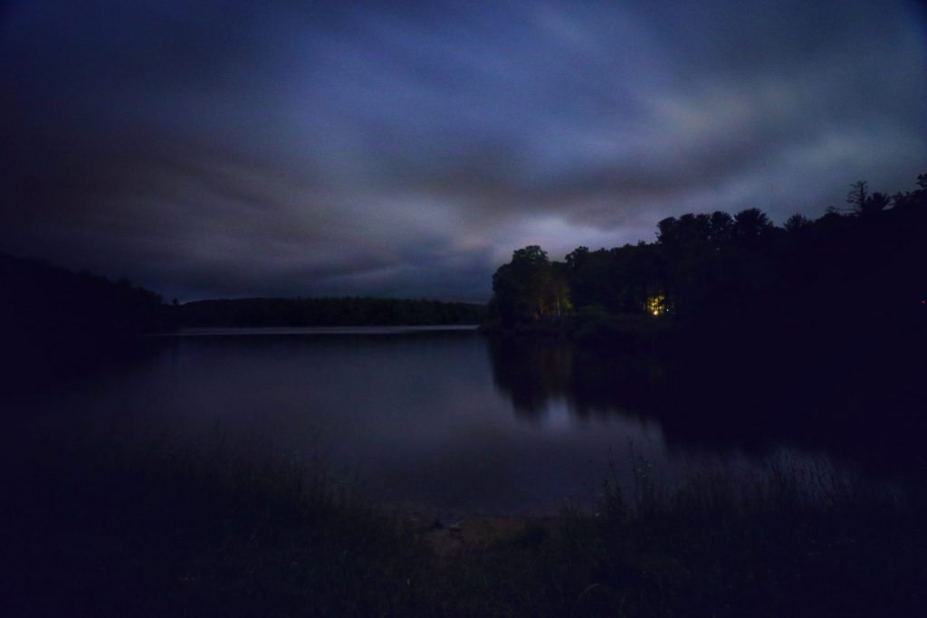 "Nightfall over Price Lake, Milepost 296.7" by Angie Houston