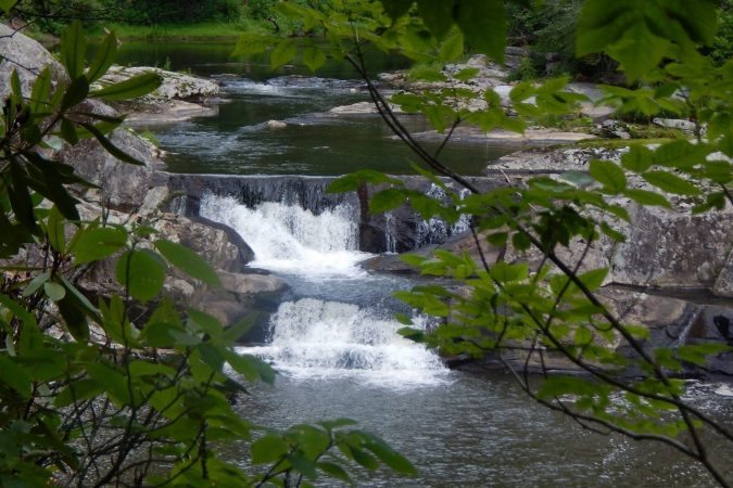"Cascades at Linville Falls, Milepost 316.4" by Pamela S. Flowers