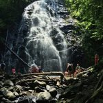 "Hikers at Crabtree Falls, Milepost 339.5" by Jennifer Mesk Photography