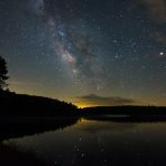 "Milky Way over Price Lake, Milepost 296.7" by Jason Marshburn
