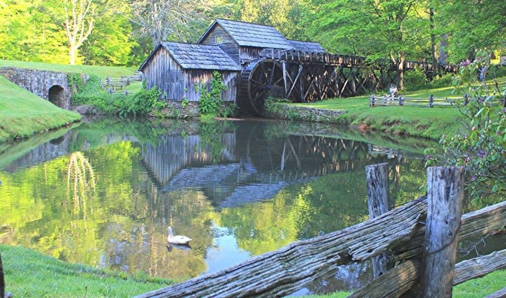 "The Pond at Mabry Mill" by Bill Tidwell