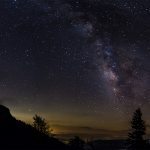 "Night Sky at Devil's Courthouse Overlook, Milepost 422.4" by Nicholas Holshouser