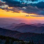 "Ridgelines at Cowee Mountains Overlook, Milepost 430.7" by Terry Barnes