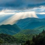 "Sunrays at Woolyback Overlook, Milepost 452.3" by Solitary Traveler Photography