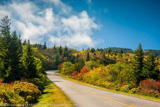 "Blue Ridge Parkway Milepost 419, near Graveyard Fields" by Solitary Traveler Photography