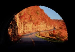 "Exiting Craggy Flats Tunnel, Milepost 364.4" by J. Scott Graham