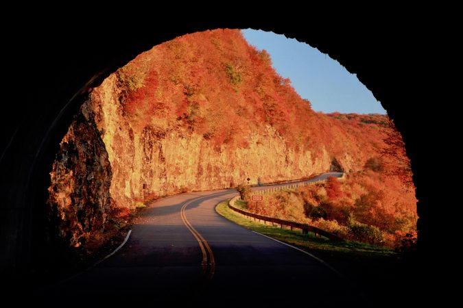 "Exiting Craggy Flats Tunnel, Milepost 364.4" by J. Scott Graham