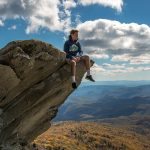 "Hiker on the Rough Ridge Trail, Milepost 302.8" by HD Carolina