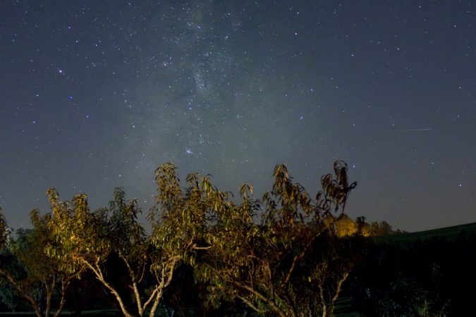 "Stars over Fancy Gap Cabins & Campground, Milepost 202.5" by Leiane Gibson