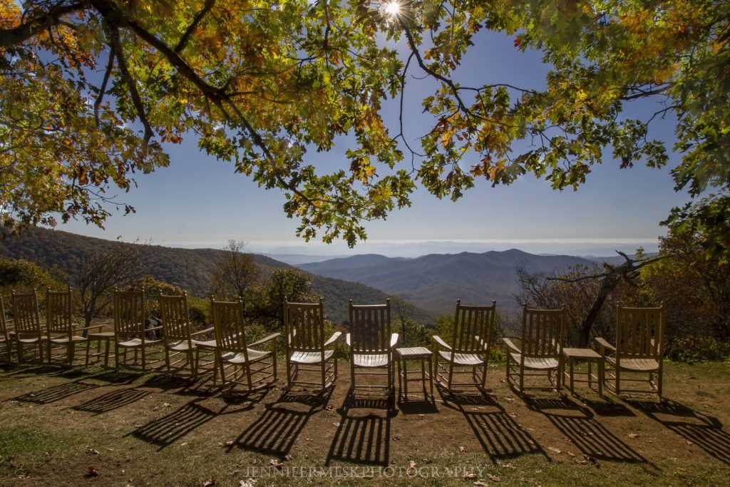 "View from Pisgah Inn, Milepost 408.6" by Jennifer Mesk Photography