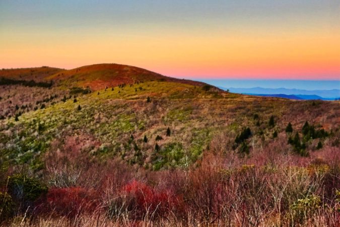 "Sunset near Shining Rock, Milepost 420" by Christina M. Moore