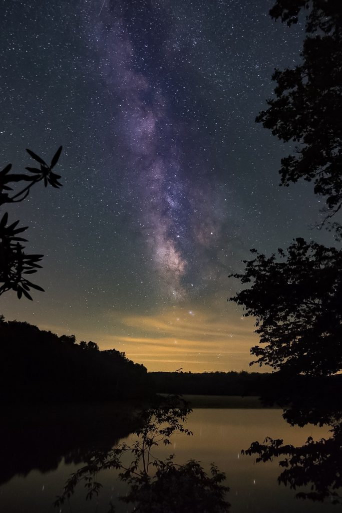 "Milky Way over Price Lake, Milepost 296.7" by Christopher Spicer