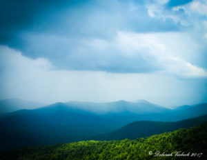 "Blue Ridge Views at Mt. Pisgah Inn, Milepost 408" by Deborah Visbeck