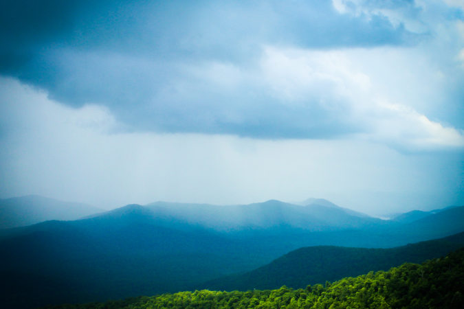 "Blue Ridge Views at Mt. Pisgah Inn, Milepost 408" by Deborah Visbeck