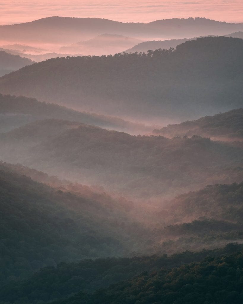 "Mills River Valley Overlook, Milepost 404.5" by Aaron Bland
