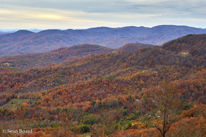 "Late Fall at Elk Mountain Overlook, Milepost 274.3" by Sean Board