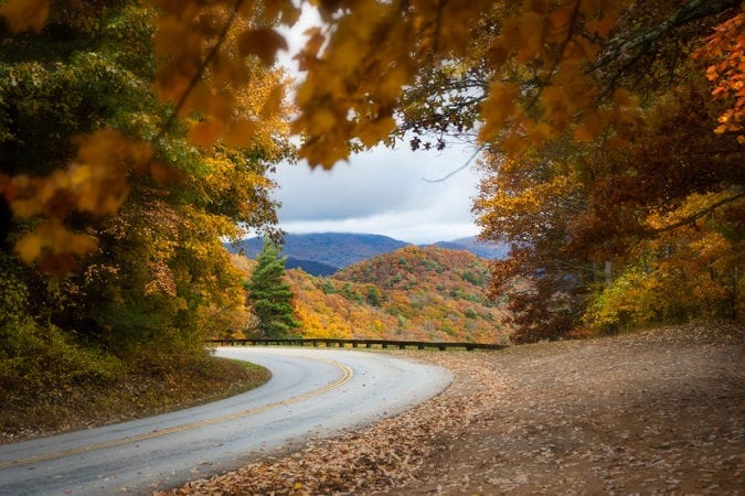 "Blue Ridge Parkway near Asheville, North Carolina" by WNC Photo Tours