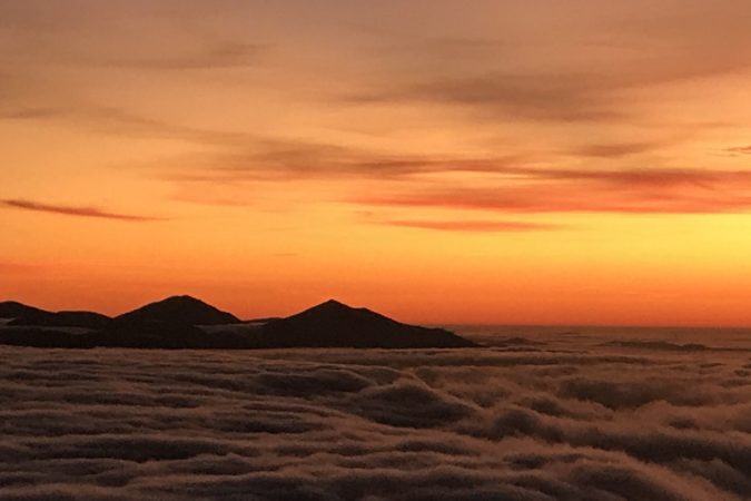 "Flight by Sharp Top at Peaks of Otter, Milepost 86" by Tim Repass