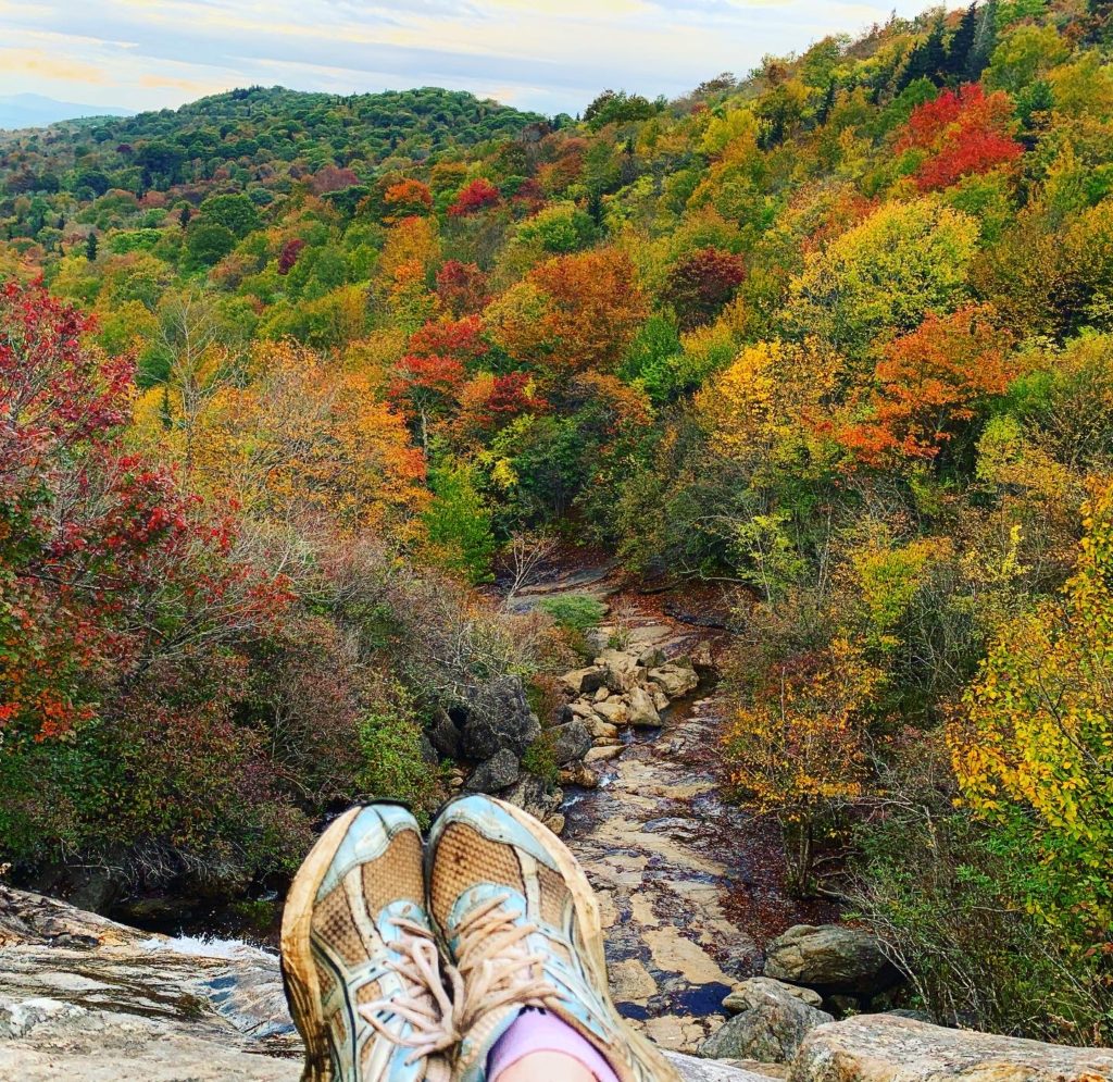 "Hiker at Black Balsam Knob, Milepost 420" by Lauren Murray