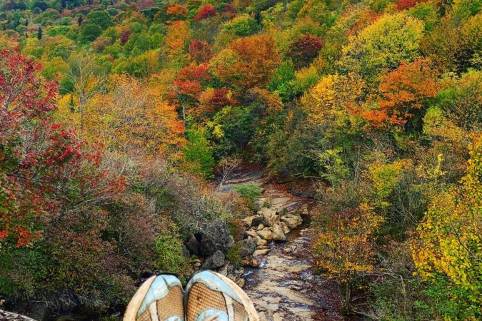"Hiker at Black Balsam Knob, Milepost 420" by Lauren Murray