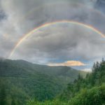 "Double Rainbow at Yellow Face Overlook, Milepost 450.2" by Benji Barnes