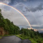 "Rainbow Over Yellow Face Overlook, Milepost 450" by Benji Barnes
