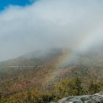 "Rainbow Over the Linn Cove Viaduct Mountainside" by Josh Lowe
