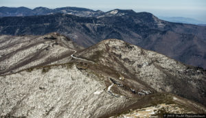 "Winter Aerial View of Craggy Gardens, Milepost 364.6" by David Oppenheimer