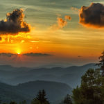 "Sunrise at Ridge Junction Overlook, Milepost 355" by Andre Daugherty Photography