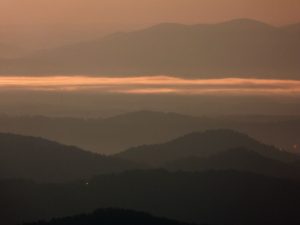 "Sunrise at Elk Mountain Overlook, Milepost 274.3" by Sarah Vell Photography