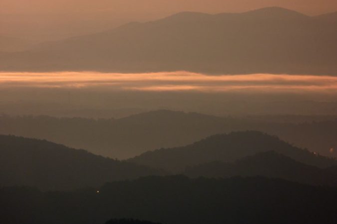 "Sunrise at Elk Mountain Overlook, Milepost 274.3" by Sarah Vell Photography