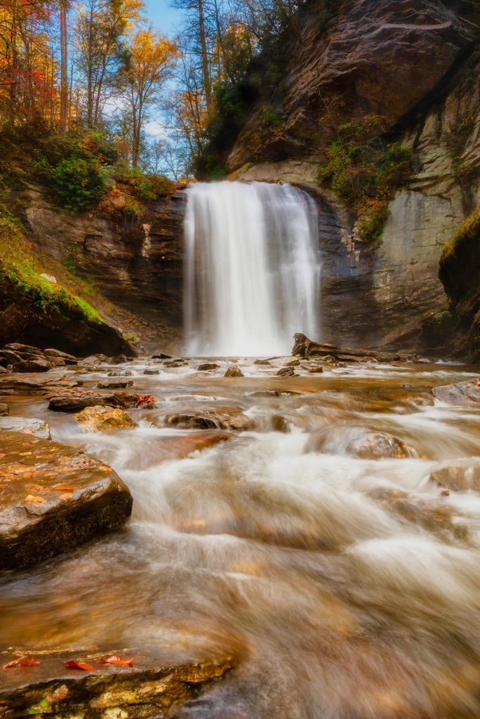 "Looking Glass Falls, Milepost 412" by Alan Trammel Photography
