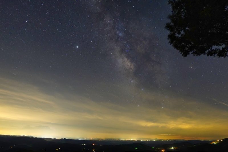 Milky Way View from Yadkin Valley Overlook, Milepost 290